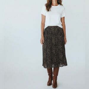 J. Crew Leopard Print Midi Skirt